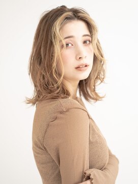 ルクスドレ 新宿(Luxe doree') くびれヘア/アースカラー/地毛風カラー/大人ヘルシー[新宿駅]