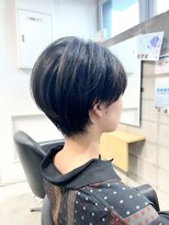 モールヘア 西中島店(MOOL hair) 大人ショートボブヘアイルミナカラーグレーベージュ