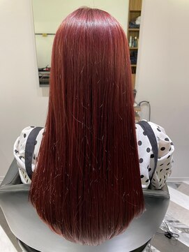 ルルディ バイ アフロディーテ銀座(luludi by APHRODITE) 黒髪/グレーベージュ/レイヤーロング/前髪パーマ/銀座