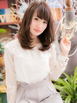 カバーヘア ブリス 上尾西口店(COVER HAIR bliss) 斜めバングくせ毛風小顔レイヤーミディアムc4上尾20代30代40代