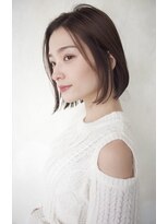 アール 北千住店(ar)&nbsp;大人上品なミニボブ/ベナボブ×ナチュラルブラウン[北千住]