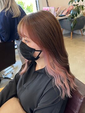 ラ メール ヘア デザイン(La mer HAIR DESIGN) インナーカラー/ピンク