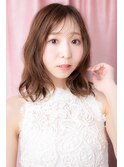 ミルクティーアッシュフレンチカジュアルくせ毛風カールZ大宮