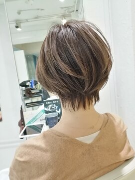ファイブボックスヘアー 広島(five vox hair) 予防美容ケアカラー ショートボブ