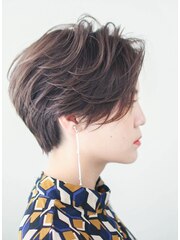 髪質改善/縮毛矯正/美髪/ショート/耳かけ/ショートボブ/小顔ヘア