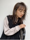 ブラウングレージュ透明感カラーくすみカラーオリーブアッシュ