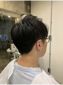 メンズナチュラショートヘアスタイル<中野/メンズ/理容室>