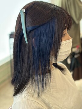 ヘアーサロン リアン 熊谷2号店(hair salon Rien) ブルーインナーカラー！