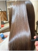 酸性ストレート＋髪質改善トリートメント