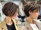 ソシエ 山陽姫路店の写真/<大人女性人気の白髪ぼかし&髪質改善白髪染め*>肌をワントーン綺麗に魅せる若々しいカラーを提案*[姫路駅]