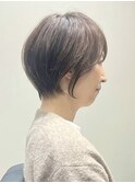 ショートカット/大人可愛い/似合わせ小顔/白髪ぼかし/脱白髪染め