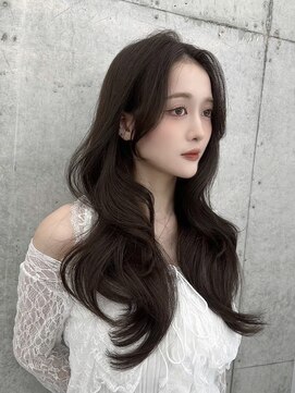 フォンズ(FONS) 透明感ショコラグレージュ/顔周りカット/くびれヘア/寒色カラー