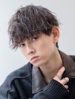 ネイビー(NAVY) 柔らかく色気を出す。ニュアンスウェーブマッシュ