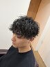 【トレンド新パーマ】メンズカット+クリームパーマ+眉カット ￥11,550→￥9250