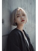 ヘア セラヴィ 城南(hair C'est La Vie)&nbsp;ハイトーンベージュメコンパクトショート