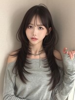 マウル トーキョー 銀座(MAEUL TOKYO)&nbsp;卵型似合わせ韓国前髪カット　ワンホンレイヤー　【銀座】