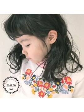 ミルト(mirto) 【kids】ショートバング×ウェーブ巻き♪