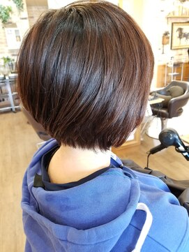 ルークス 中央林間(LOOOKS) 大人ゆる前下がりボブ×ナチュラルカラー