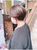 束感襟足スッキリの大人可愛い小顔丸みショートボブ【近藤】横浜