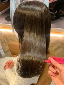 ロンド ストラーダ 心斎橋(Lond strada) マチルダボブ×インナーグレージュ【髪質改善/縮毛矯正】