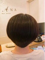 リアナ ヘアーアトリエ(LIANA Hair Atelier)&nbsp;グラデーションショートボブ[白髪染め/白髪ぼかし/髪質改善]