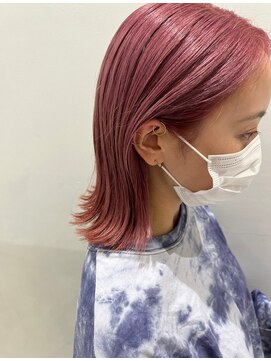 バズ(BUZZ) 外ハネボブ×ペールピンク