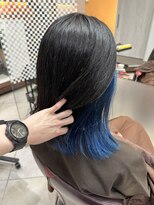 アース 津田沼店(HAIR&MAKE EARTH) ブルーサファイアインナーカラー