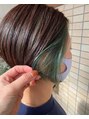 ズール 生田店(ZU LU)&nbsp;グリーンのインナーカラーでお洒落に！