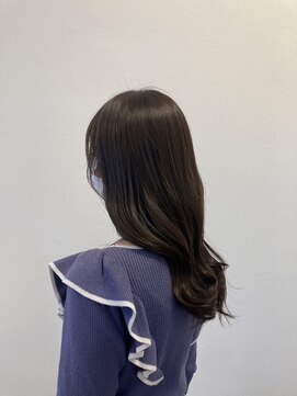 ヘアープロデュース ラピセット 松山(Lapset) 20代30代40代ストレートアッシュベージュ髪質改善艶感カラー