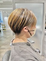ブロッサム 保谷(Blossom) 20代30代40代小顔ハンサムショートアッシュベージュ透明感