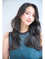 リトル ポルト 元町(little×PORTO)&nbsp;艶髪ウェーブブルーブラックロング