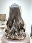 ツートンカラーくびれヘアアースカラー