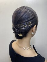 結婚式　お呼ばれ　列席　ヘアセット
