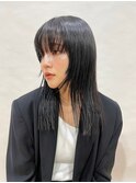 【Lomalia表参道】顔まわりレイヤー/暗髪/セミディ