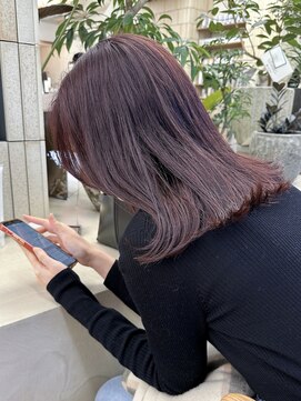 パークレーン アイス イヴェン(park lane ICI yeven) ブリーチなし ワインレッド ピンク 秋カラー/momoka