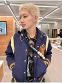 ホワイトブリーチ×無造作ショート　ブリーチ