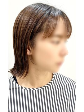 モリオフロムロンドン 松戸店(Morio from London) 【松戸店　アイダ】外ハネボブあご下ボブラインボブ