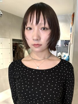 ハウ 心斎橋(how) フレンチカジュアル大人美人小顔ボブウルフレイヤーミニウルフ