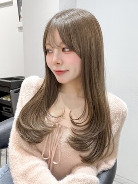 ロンドアンメゾン 原宿(Lond un Maison.) ミニウルフレイヤーカット顔周りカット前髪カット韓国ロング原宿