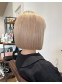 ショートブリーチケアブリーチボブ髪質改善縮毛矯正