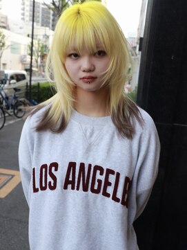 クペウ アエレ(cope'u aele) ボブ/ダブルカラー/ケアブリーチ/ブロンド/梅田/大阪