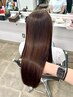 【艶髪ストレート】カット+ストレート+cashmereトリートメント ¥16500