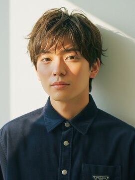 コトナ 越谷店 メンズカット/チャコールグレー/ショートセンターパート/越谷