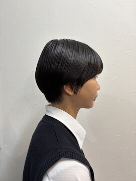 髪質改善縮毛矯正×マッシュショート