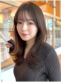 ミディアムレイヤーカット/20代30代40代/顔周りカットワンカール
