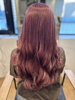 ギルド 清瀬店(GUILD)&nbsp;艶感ワインレッドのロングウェーブ