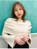 くびれレイヤーボブグレージュベージュ髪質改善イルミナカラー