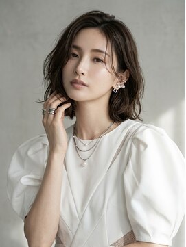 ヘアーメイク ライズ 西田辺店(Hair make rise;) 大人可愛い20代30代40代ミディアムレイヤーグレージュ