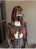 リジョイスヘア エン(REJOICE hair EN)&nbsp;レッドカラーデザイン風エクステ