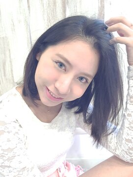 アンフィフォープルコ(AnFye for prco) 『アンフィフォープルコ』黒髪暗髪でも◎女度UP抜け感小顔ボブ☆